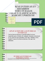 Estática A - Fuerzas Internas en Miembros Estructurales. Vigas y Clasificación Marcos y Porticos