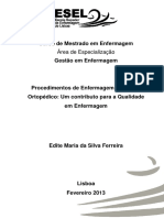 Procedimentos de Enfermagem Um Contributo para A Qualidade em Enfermagem