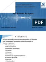 Traitment de Signall Chapitre 1