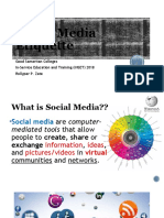 Social Media Etiquette: Good Samaritan Colleges In-Service Education and Training (INSET) 2018 Rollyper P. Zate