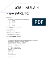 Verbo Exercícios Gabarito