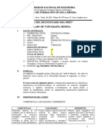 Silabus TOPOGRAFÍA MINERA