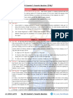 Top 100 Examiner'S Favourite Questions (Efqs) : Q1. Study Mat, May 2018, MTP Nov 2020 & MTP Nov 2021