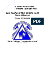 Cold Weather CWLC CWOC ALIT Student Handout Winter 2008 2009