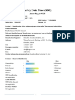 Safety Data Sheet (SDS) : According To GHS