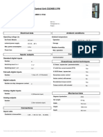 Data Sheet For SINAMICS G120 Control Unit CU240E-2 PN: Ambient Conditions Electrical Data