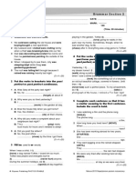 Grammar Section 2 Test 2A: Past Simple Past Continuous Past Perfect Past Perfect Continuous