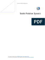 Double-Pendulum Dynamics: Created in COMSOL Multiphysics 6.0