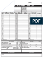 Battery Maintenance Log