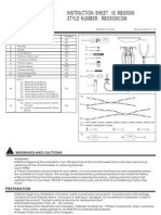 Instruction Sheet Is Rbg5006 - Style Number Rbg5006Csm:: Package Contents