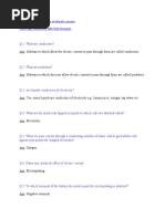 Physics Chemical Effects of Electric Current Short Type Questions With Their Answers