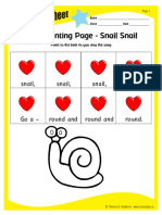 Beat Pointing Page - Snail Snail: Snail, Snail, Snail, Snail