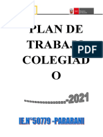 Plan Trabajo Colegiado 2021