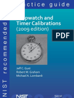 NIST Stopwatch & Timer Calibrations 2009