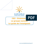 Guide de L'enseignant - CE2 - Le Groupe Nominal