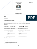 Form 1 Admission Application (SE2)