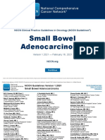 Small Bowel Adenocarcinoma, NCCN, 2021