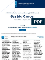 Gastric Cancer, NCCN, 2021