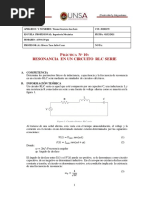 10 Resonancia en Un Circuito RLC Serie