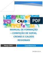 Manual de Formação - Confeção de Sopas, Cremes e Caldos Regionais