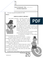 Atividade Diagnóstica 4º Ano Lobo Mau