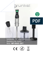 Grunkel mp-800g Set Manual Usuario