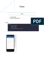 Flutter: Widgets