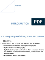 Geography of Ethiopia and The Horn (Chapter One: Gees 1011)