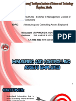 Measuring and Controlling Assets Employed