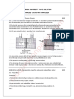 Mumbai University Paper Solution Applied Chemistry I May 2019