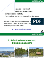 A Dinâmica Da Natureza e As Diferentes Paisagens