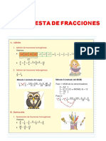 Suma y Resta de Fracciones