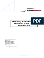 Instructions For Hydraulic Power Unit