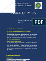 3 Semana 6 Fisico Quìmica - Lab 5 - Determinacion Del Calor Molar