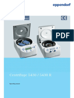 Eppendorf Centrifugation Operating Manual Centrifuge 5430 R