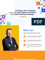 Spilling The Beans How To Integrate SEO, PPC, Social Media, and Content For A Killer Marketing Campaign Jon+Bennion