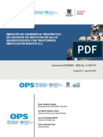 Medición de Adherencia Terapéutica en Usuarios de Servicios de Salud Diagnosticados Con Trastornos Mentales en Bogotá D.C