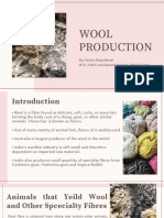 Wool Production: By: Pavitra Khandelwal M.Sc. Fabric and Apparel Science, Previous Year