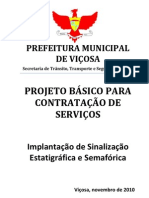 Semáforos Projeto Básico para Contratação Viçosa