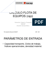 Calculo Flota de Equipos Rajo Inacap