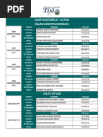 Lista Actualizada Juzgados y Salas La Paz 2021