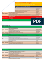 Detailed Program of The Congress