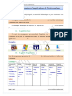 Logiciels Domaines Application Informatique