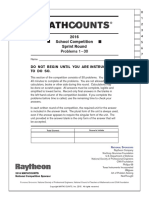 Mathcounts 2015-16 School Level - Sprint Round