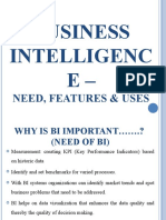 Business Intelligenc E-: Need, Features & Uses