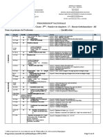 Fiches de Progression Harmonisée 3è