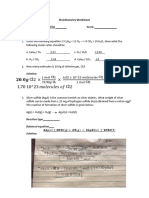 Stoichiometry Worksheet6-1