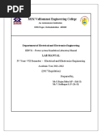 EE8711-Power System Simulation Lab Manual