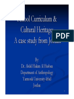 School Curriculum & Cultural Heritage: A Case Study From Jordan