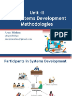 The Systems Development Methodologies: Unit - II